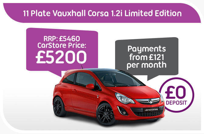 11 Plate Vauxhall Corsa 1.2i Limited Ed